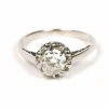 Solitaire Art Déco or blanc diamant (+-0.65ct)