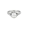 Solitaire Art déco platine et diamant
