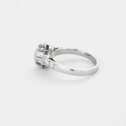 Solitaire Art déco platine et diamant