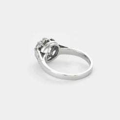 Solitaire Art déco platine et diamant