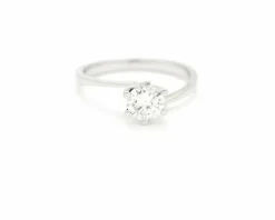 Solitaire avec diamant Ct 0,50
