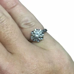 Solitaire diamant 0,33 carat