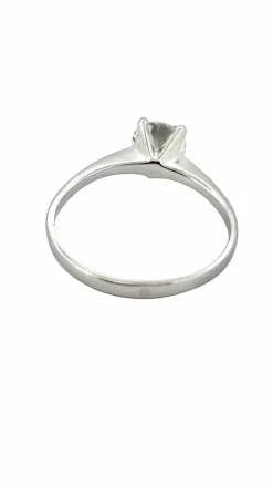 Solitaire diamant 1 carat , or blanc 18 carats
