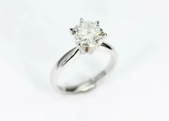Solitaire diamant de 1,92 carats or blanc