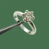 Solitaire diamant en or blanc