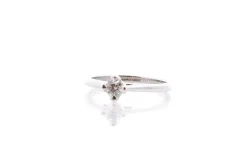 Solitaire diamant en or blanc