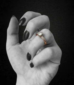 Solitaire diamant en or blanc