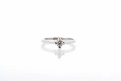 Solitaire diamant en or blanc