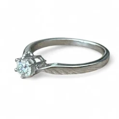 Solitaire Diamant et Or blanc