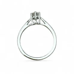Solitaire Diamant et Or blanc