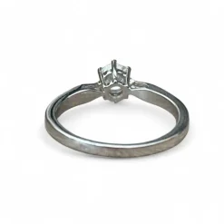 Solitaire Diamant et Or blanc