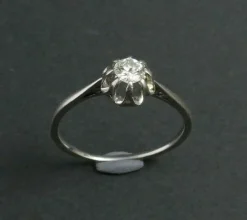 Solitaire Diamant, Monture Platine.