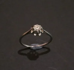 Solitaire Diamant, Monture Platine.