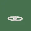 solitaire diamant or blanc