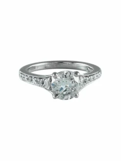 Solitaire Diamant Or blanc