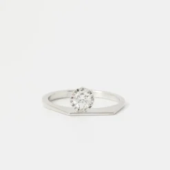 solitaire diamant or blanc