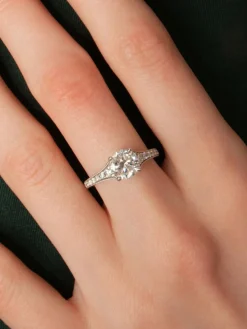 Solitaire Diamant Or blanc