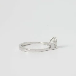 solitaire diamant or blanc