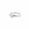 Solitaire diamants or blanc