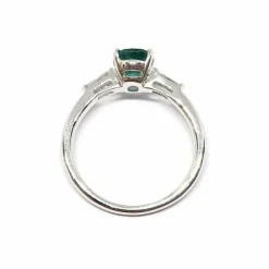 Solitaire Emeraude & Diamants