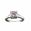 Solitaire en or avec diamant