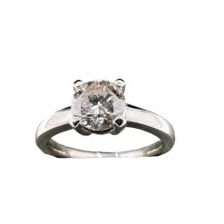 Solitaire en or avec diamant