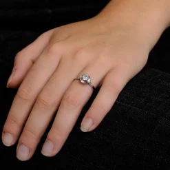 Solitaire en Or blanc & Diamant