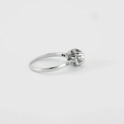Solitaire en Or blanc & Diamant