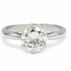 Solitaire en or blanc, diamant