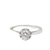 Solitaire en or blanc et diamant 0,23ct