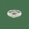 Solitaire en or blanc et diamant