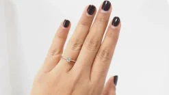 solitaire en or blanc et diamant 0,41 ct Certifié