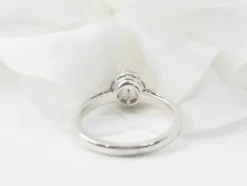 Solitaire en or blanc et diamant 0,23ct