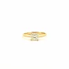 Solitaire en or jaune 18 carats diamants princesse