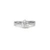 Solitaire or blanc 0,71 carat G SI2