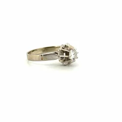 Solitaire Or Blanc 1 Diamant