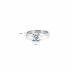 Solitaire Or Blanc & Diamant