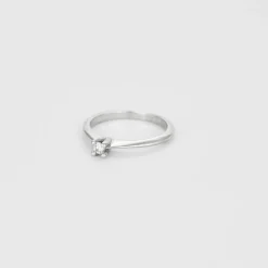 Solitaire or blanc Diamant