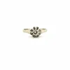 Solitaire or blanc diamant
