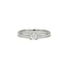 Solitaire or blanc diamant