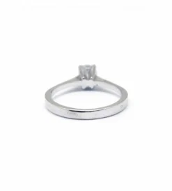 Solitaire or blanc diamant 0,30 carat