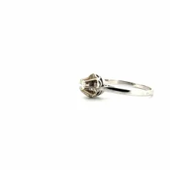 Solitaire or blanc diamants