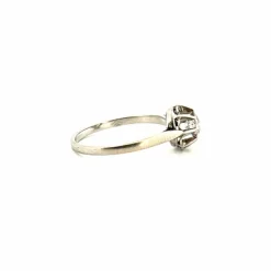 Solitaire Or Blanc Diamant