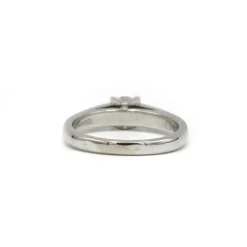 Solitaire or blanc diamant 0,37 carat