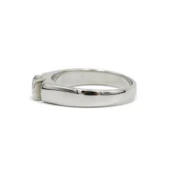 Solitaire or blanc diamant