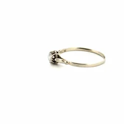 Solitaire Or Blanc Diamant