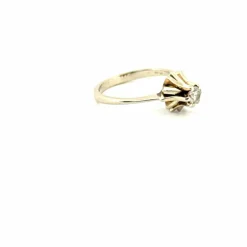 Solitaire Or Blanc Diamant