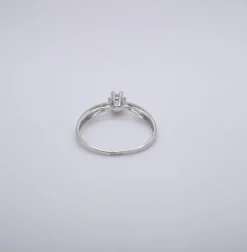 Solitaire Or Blanc Diamant
