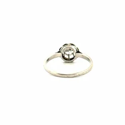 Solitaire Or Blanc Diamant