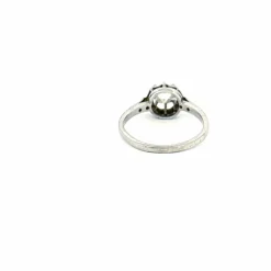 Solitaire Or Blanc Diamant